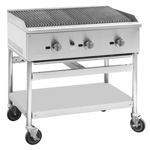 SA835 Buffalo Freestanding Gas Chargrill 900mm Width: 904mm. Three burners