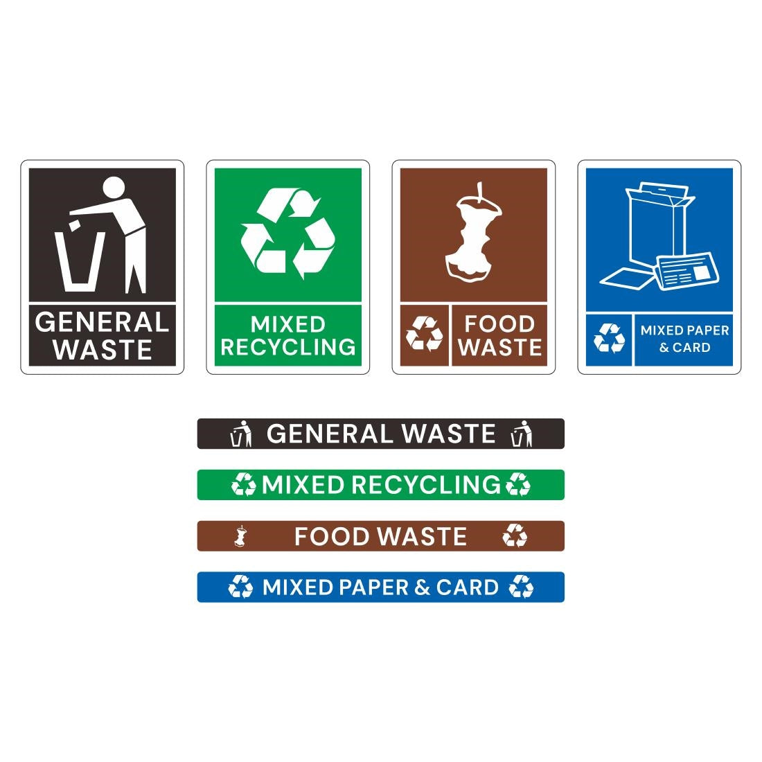 SA837 Jantex Simpler Recycling Slim Bin Bundle Black 4x 80Ltr