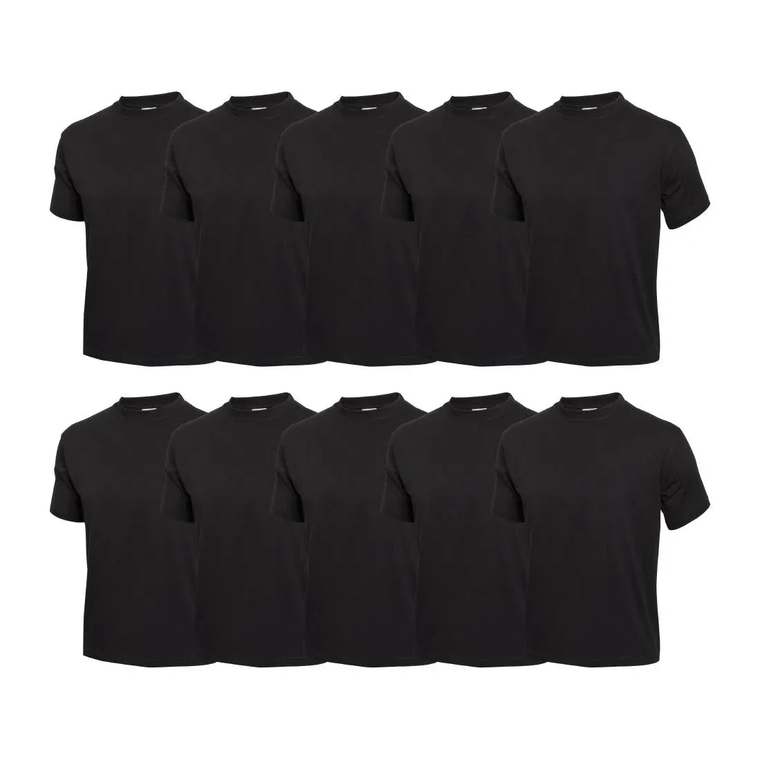 SA841 Nisbets Essentials T-Shirt Black - Size M - BB478-M (Pack 10)