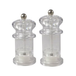 Pack Size 12 - DPS Tableware Acrylic Pepper Mill 5.25" - SPM0004
