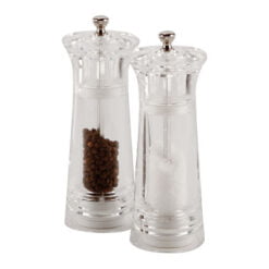 Pack Size 6 - DPS Tableware Salt/Pepper Mill Acrylic 4.5" Ceramic Grinder - SPM0007