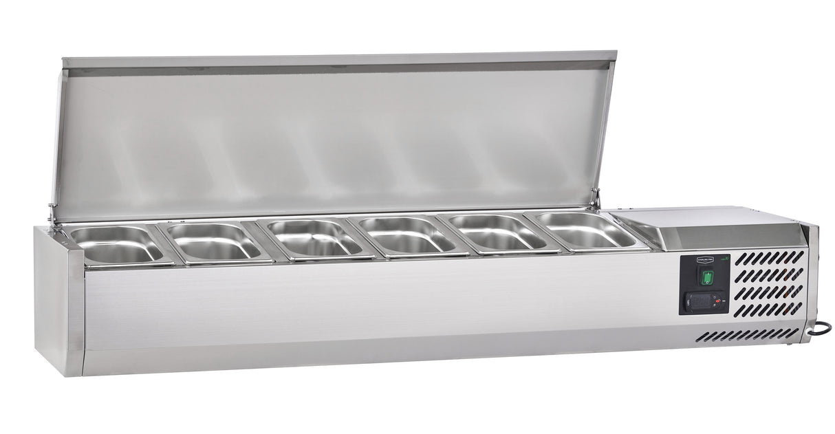 Sterling Pro Cobus SPT1400-330-SS Topping Well with Stainless Steel Lid 6 x GN1/4