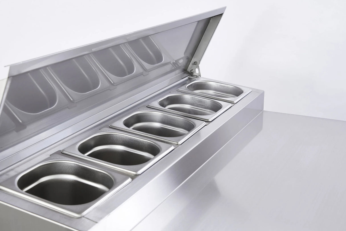 Sterling Pro Cobus SPU200PZ 2 Door Pizza Preparation Counter 5 x GN1/6 240 Litres - JD Catering Equipment Solutions Ltd