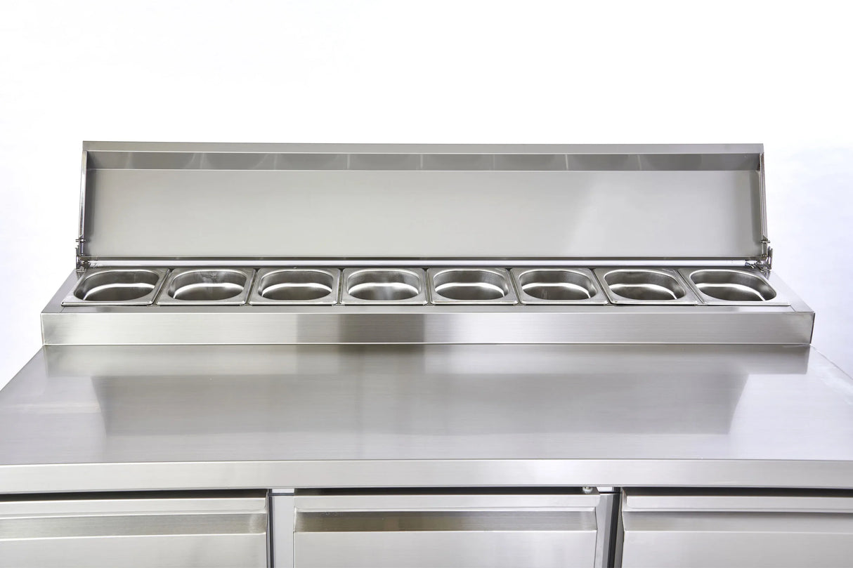 Sterling Pro Cobus SPU300PZ 3 Door Preparation Counter 8 x GN1/6 392 Litres