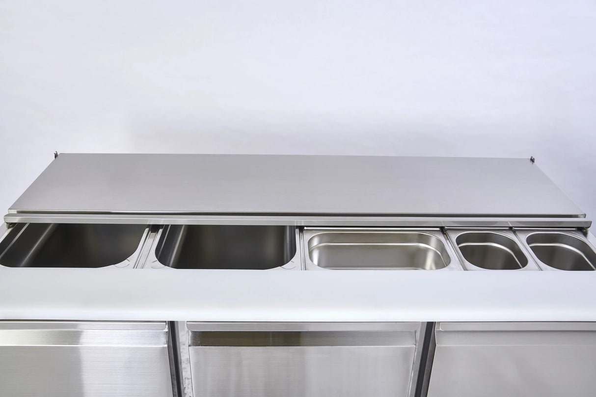 Sterling Pro Cobus SPU300SL 3 Door Saladette Hinged Lid & Chop Board 368 Litres