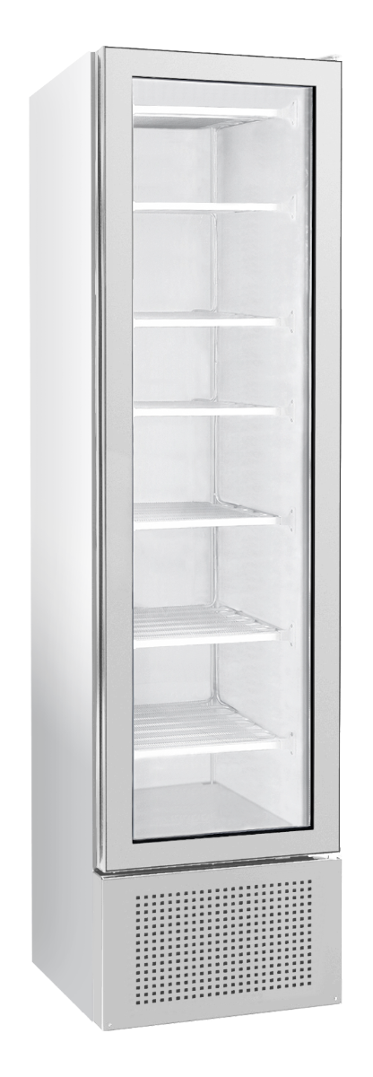 Sterling Pro Green BBVF225 Slimline Single Door Display Freezer 221 Litres