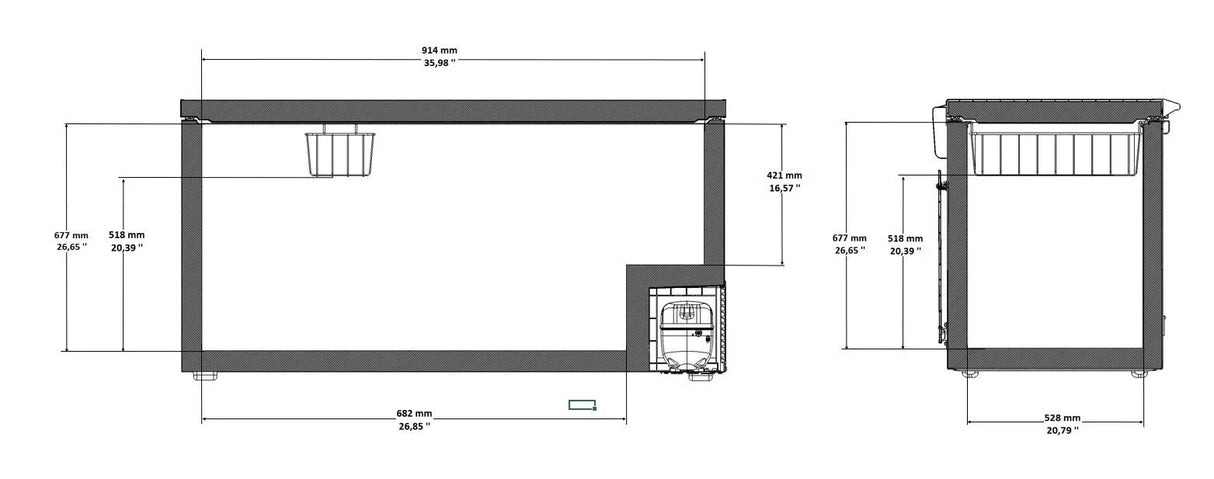 Sterling Pro Green SPC300 Chest Freezer / Chiller 305 Litres