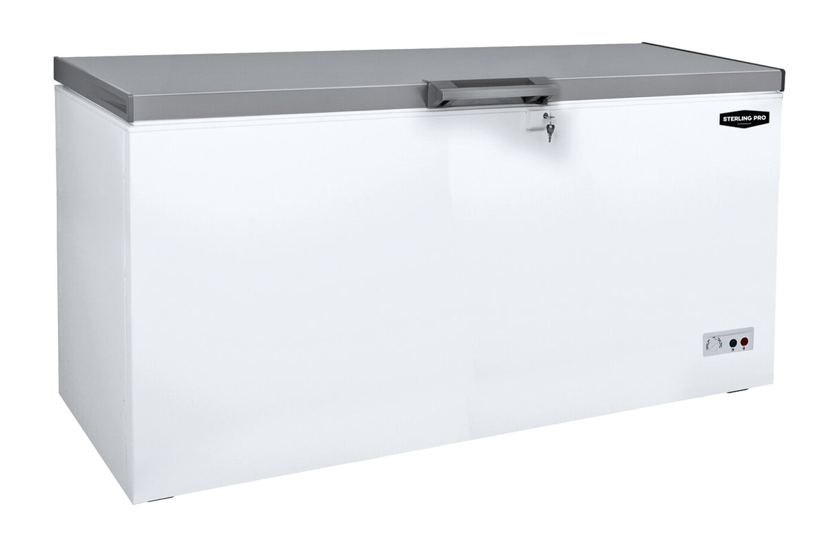 Sterling Pro Green SPC465SS Chest Freezer with Stainless Steel Lid 469 Litres