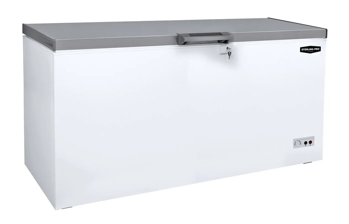 Sterling Pro Green SPC465SS Chest Freezer with Stainless Steel Lid 469 Litres - JD Catering Equipment Solutions Ltd
