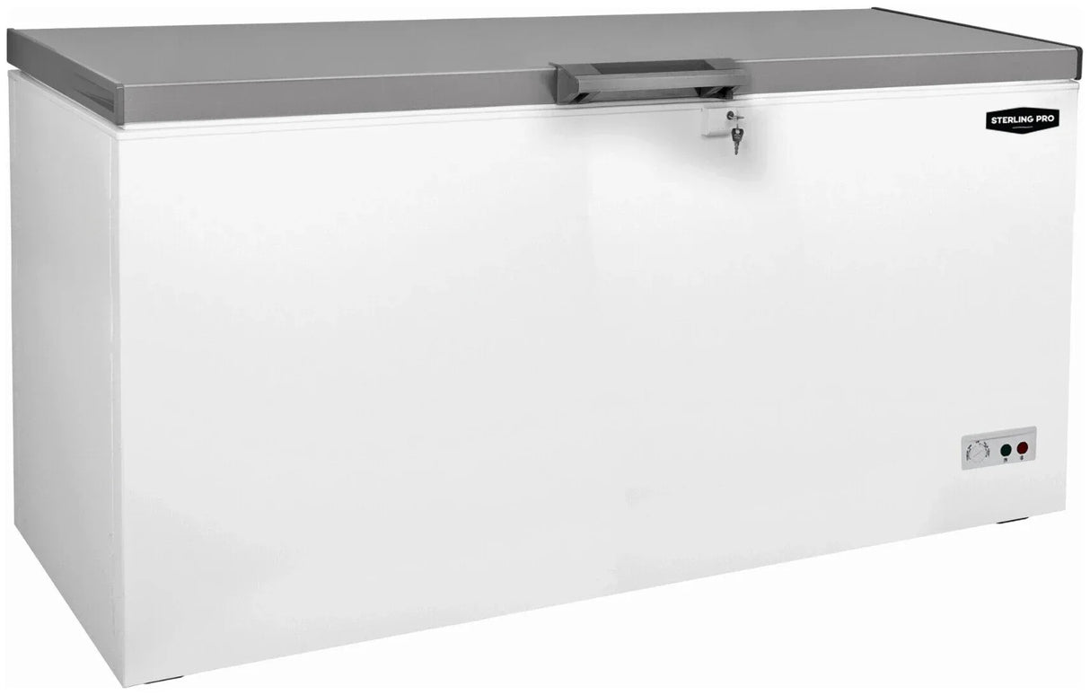 Sterling Pro Green SPC570SS Chest Freezer/Chiller/Fridge with Stainless Steel Lid Litres 572 - JD Catering Equipment Solutions Ltd