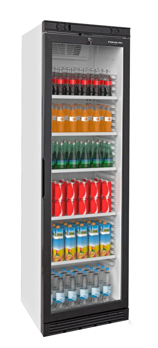 Sterling Pro Green SPG385 Upright Single Door Display Chiller 379 Litres