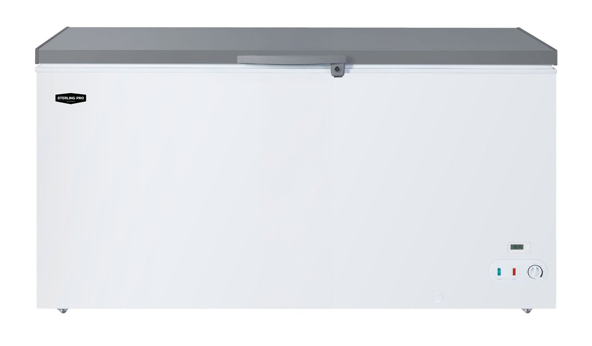 Sterling Pro Cobus SP550CFSS Stainless Steel Lid Chest Freezer, 550 Litres