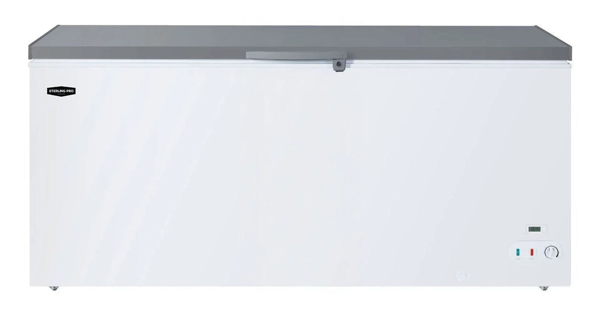 Sterling Pro Cobus SP650CFSS Stainless Steel Lid Chest Freezer, 650 Litres