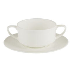 Pack Size 6 - Porcelite Handled Soup Cup 25cl/8oz - T2026