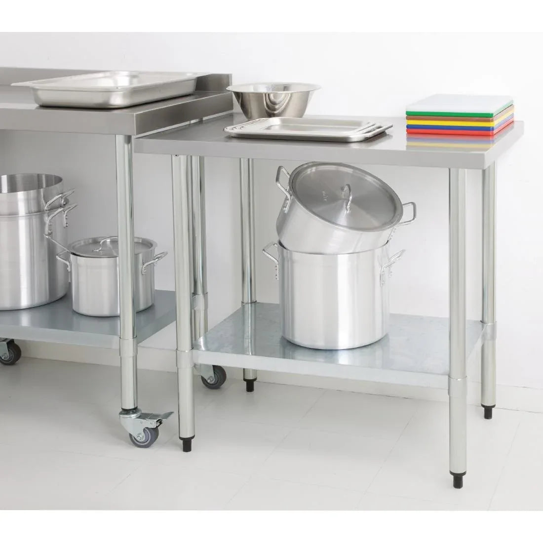 T375 Vogue Stainless Steel Prep Table 900mm - JD Catering Equipment Solutions Ltd