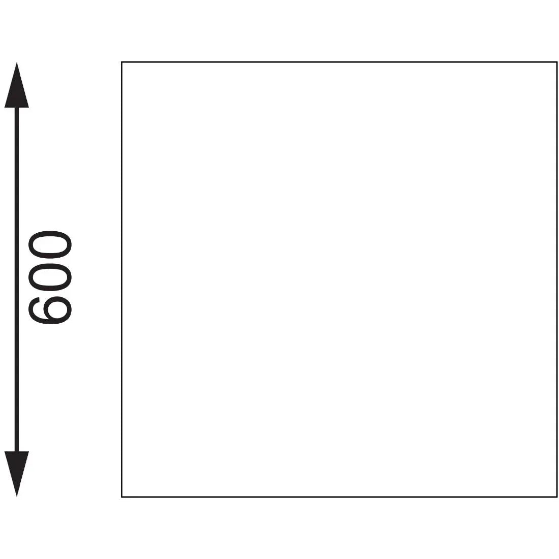 T383 Vogue Stainless Steel Prep Table with Upstand 1800mm