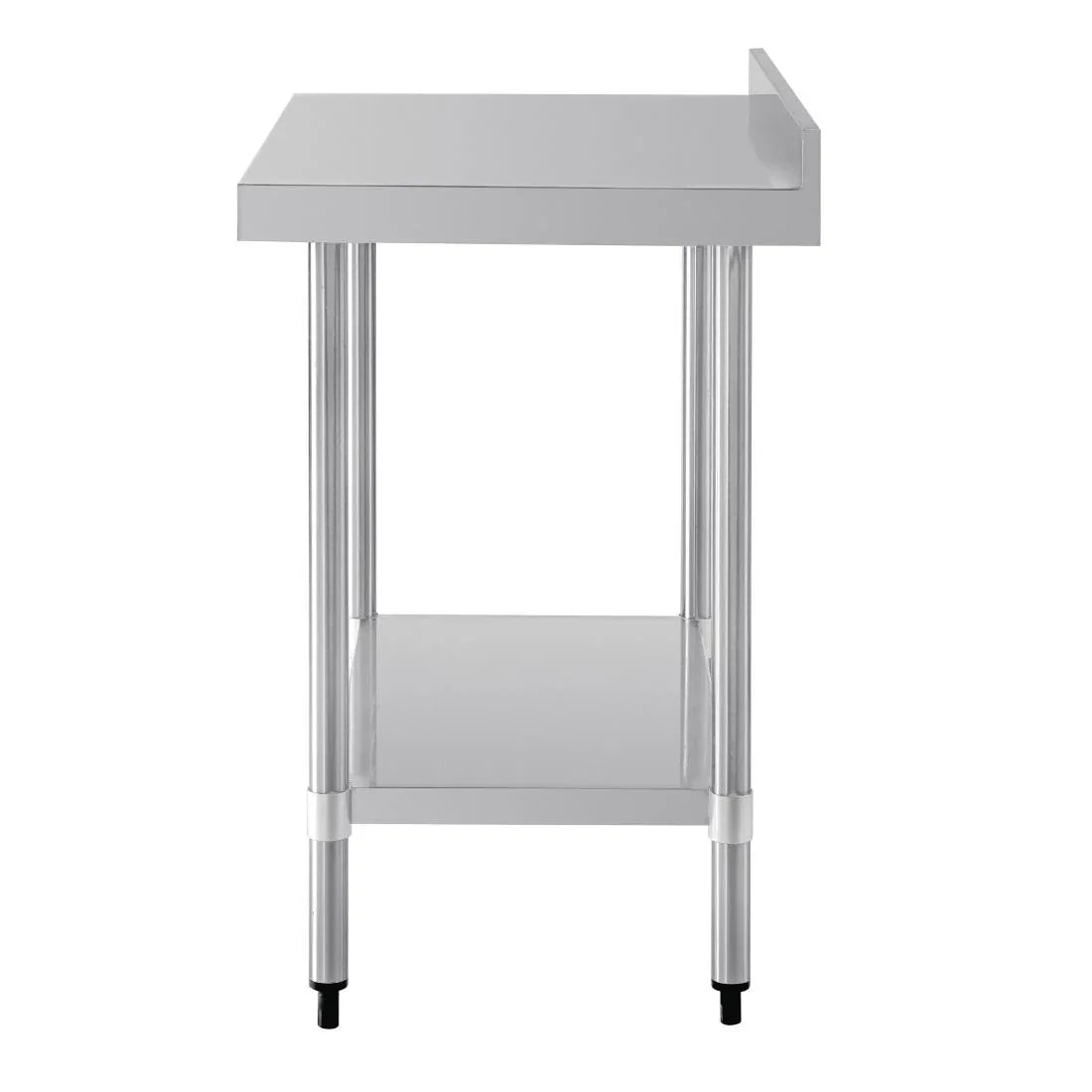 T380 Vogue Stainless Steel Prep Table with Upstand 900mm - JD Catering Equipment Solutions Ltd