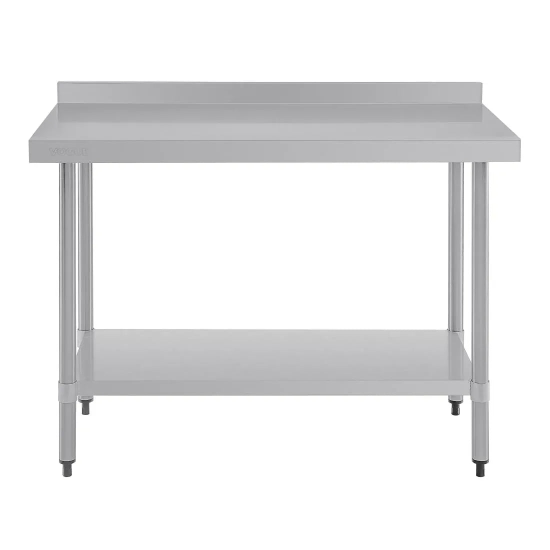 T381 Vogue Stainless Steel Prep Table with Upstand 1200mm - JD Catering Equipment Solutions Ltd