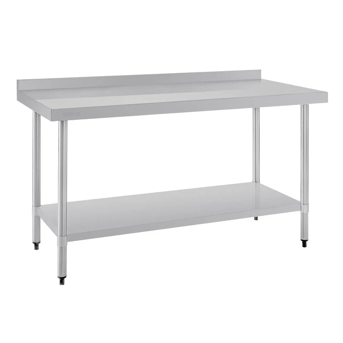 T382 Vogue Stainless Steel Prep Table with Upstand 1500mm - JD Catering Equipment Solutions Ltd