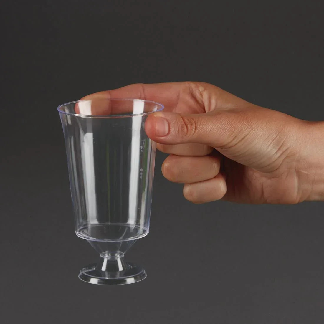 T644 Plastico Disposable Wine Glasses 175ml (Pack of 10) - JD Catering Equipment Solutions Ltd