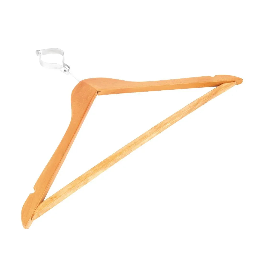 T858 Wooden Security Hanger (Pack of 10) - JD Catering Equipment Solutions Ltd