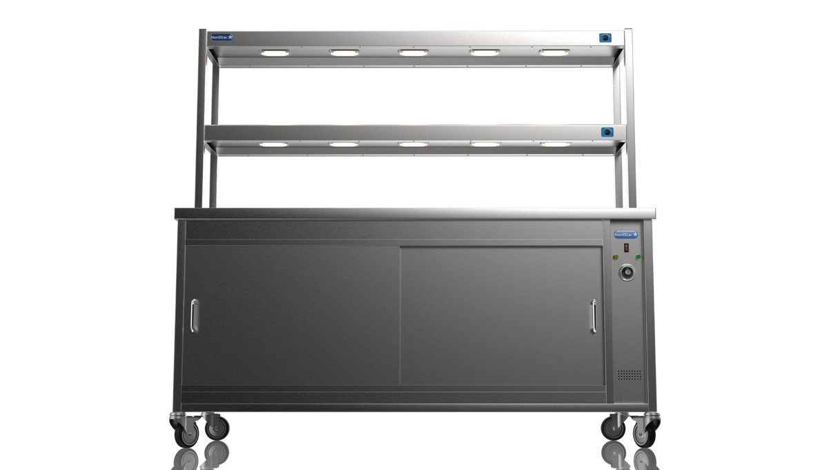 Nordstar DTC1800 Double Tier Gantry Hot Cupboard Combo – 1800mm