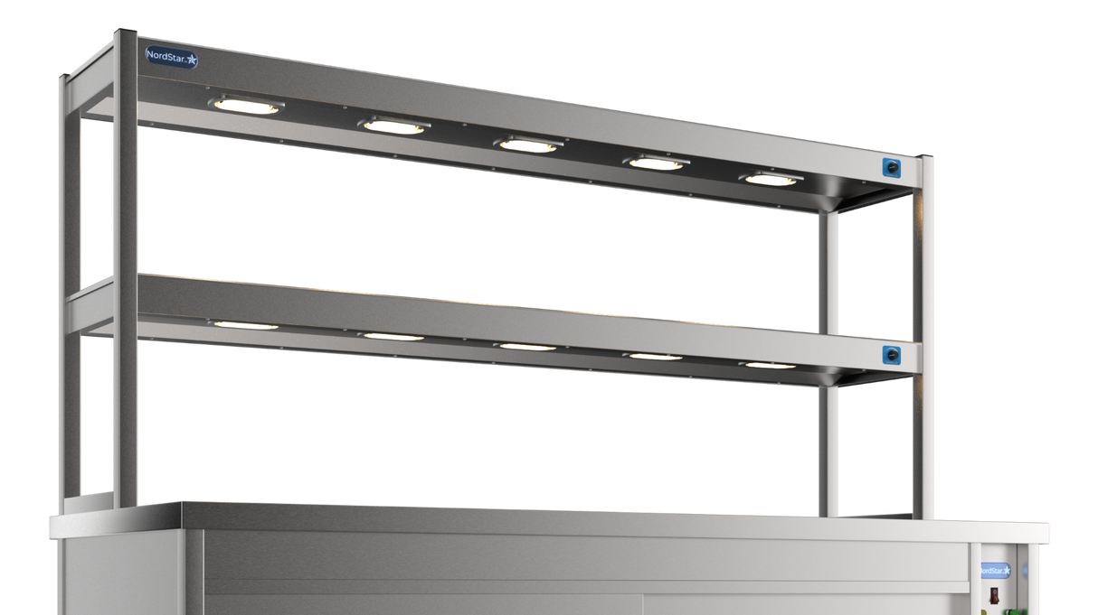 Nordstar DTC1800 Double Tier Gantry Hot Cupboard Combo – 1800mm