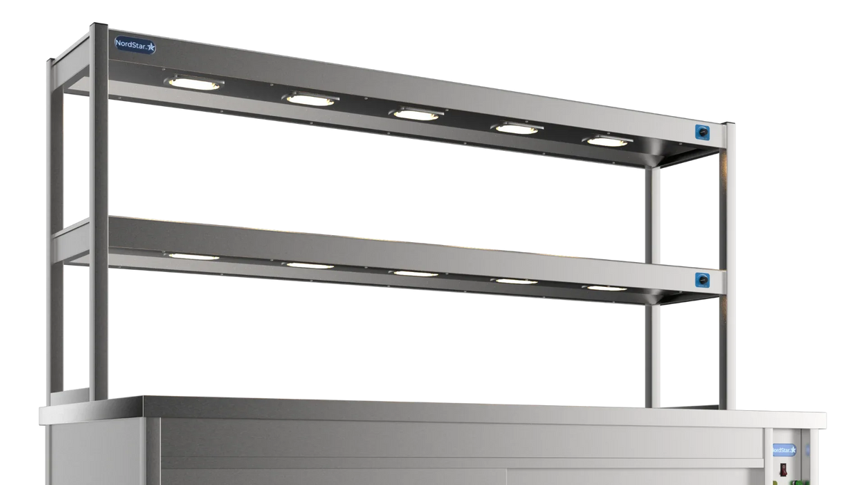 Nordstar DTC1800 Double Tier Gantry Hot Cupboard Combo – 1800mm - JD Catering Equipment Solutions Ltd