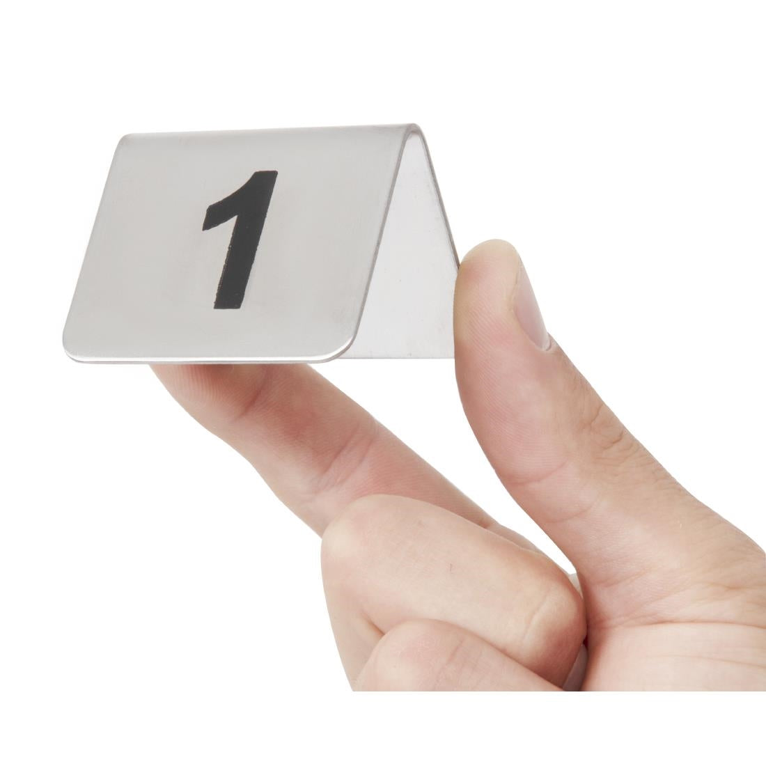 U046 Olympia Stainless Steel Table Numbers 1-10 (Pack of 10)
