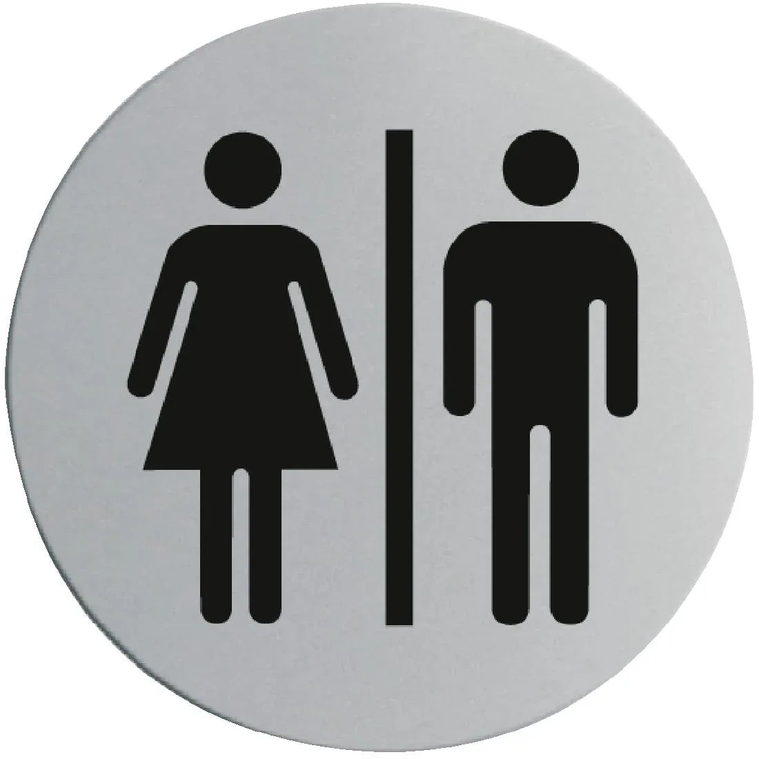 U058 Stainless Steel Door Sign - Ladies & Gentlemen - JD Catering Equipment Solutions Ltd