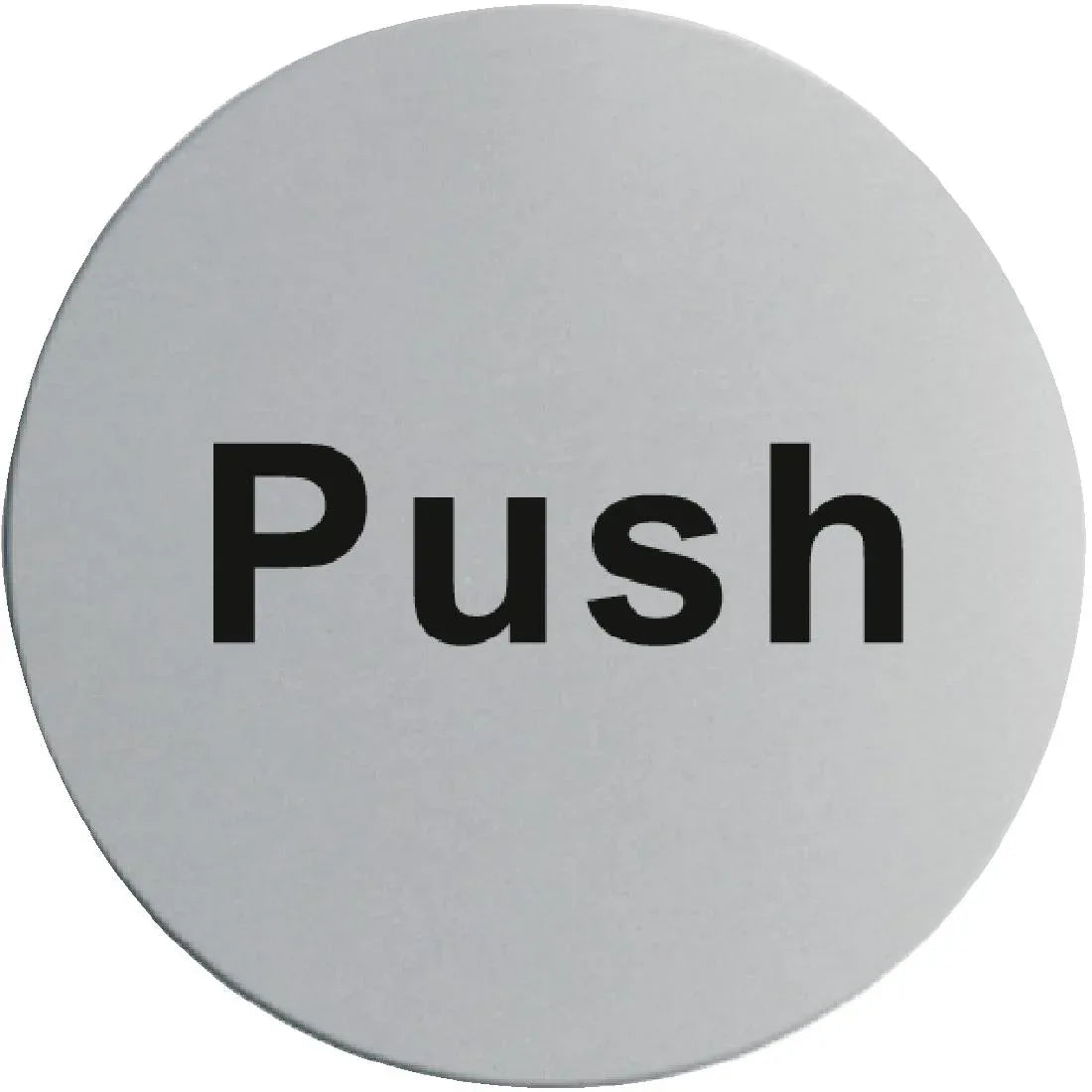 U063 Stainless Steel Door Sign - Push - JD Catering Equipment Solutions Ltd