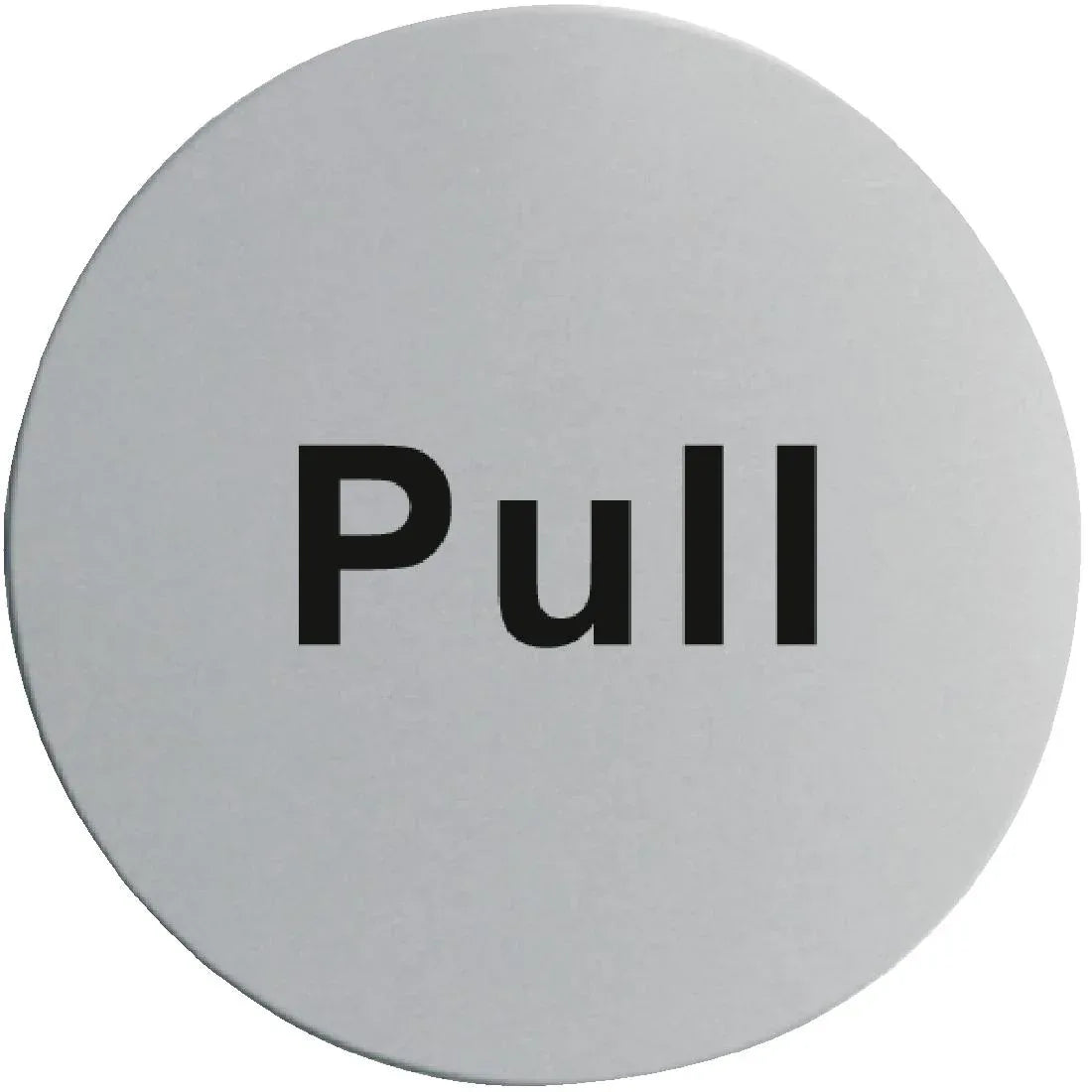 U064 Stainless Steel Door Sign - Pull - JD Catering Equipment Solutions Ltd