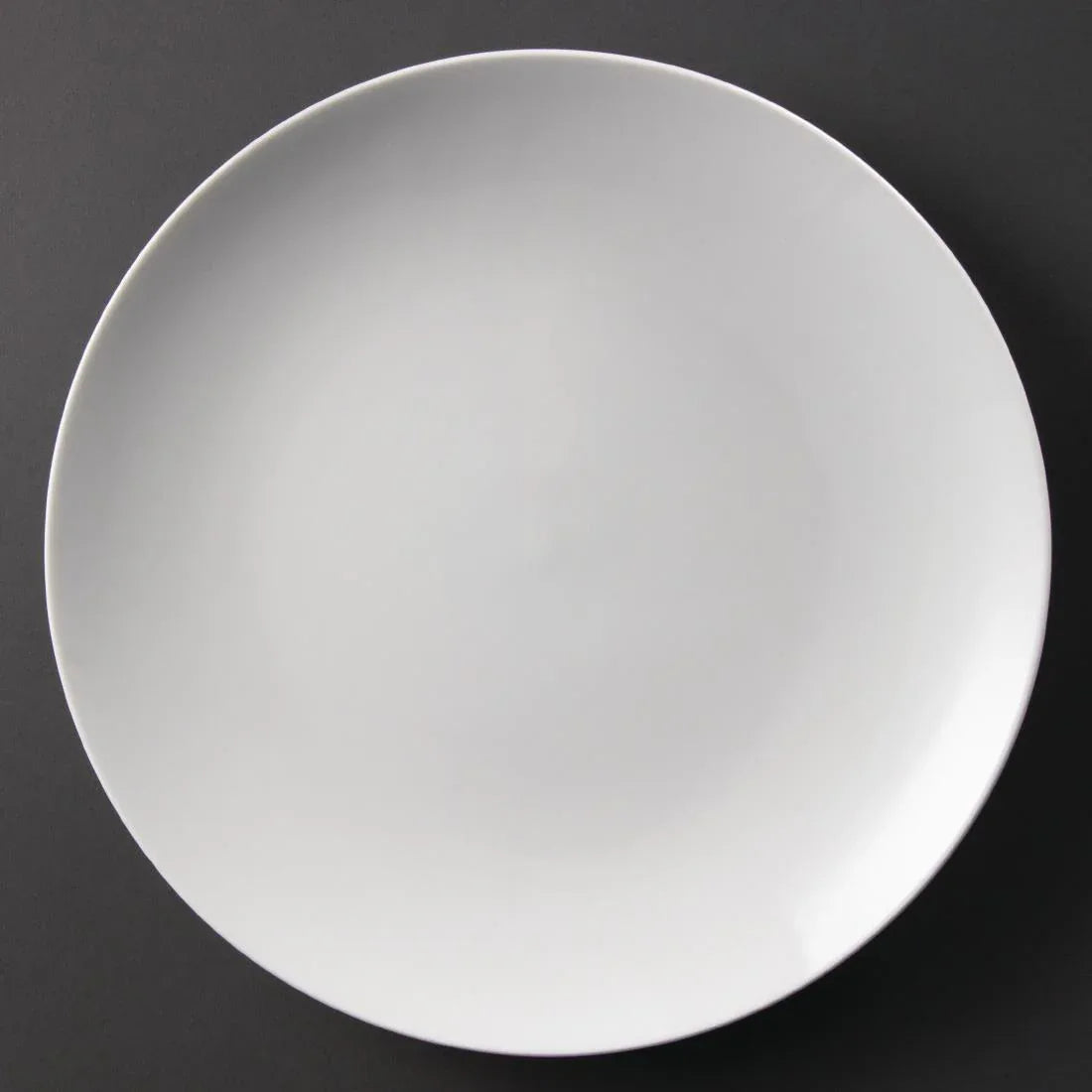 U081 Olympia Whiteware Coupe Plates 310mm (Pack of 6) - JD Catering Equipment Solutions Ltd
