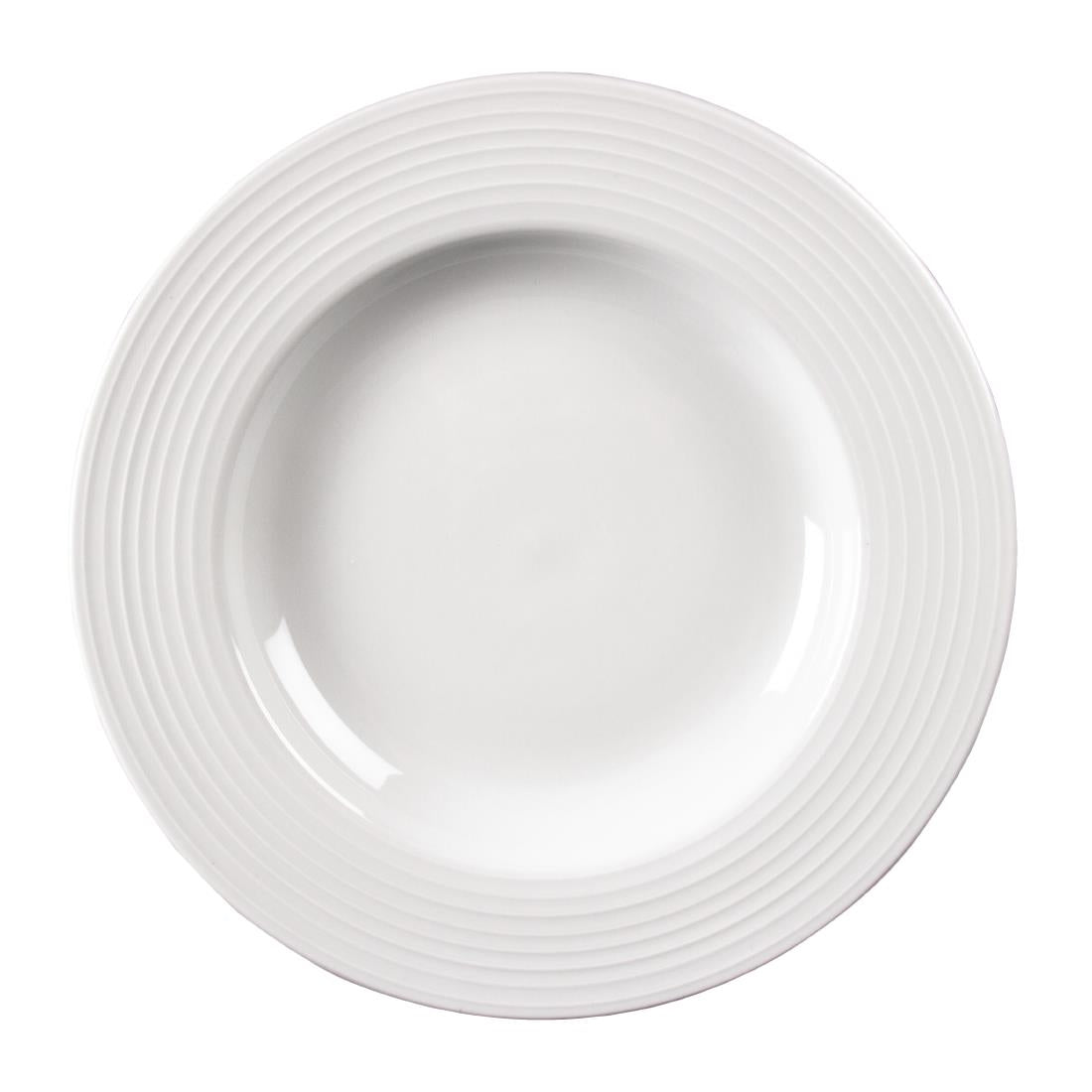 U096 Olympia Linear Pasta Plates 310mm (Pack of 6)