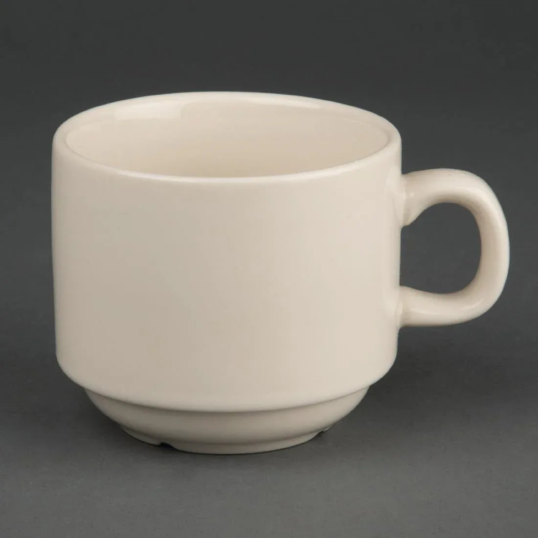 U106 Olympia Ivory Stacking Tea Cups 206ml 7.5oz (Pack of 12) - JD Catering Equipment Solutions Ltd