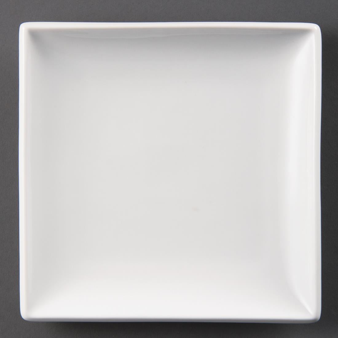 U155 Olympia Whiteware Square Plates 240mm (Pack of 12)