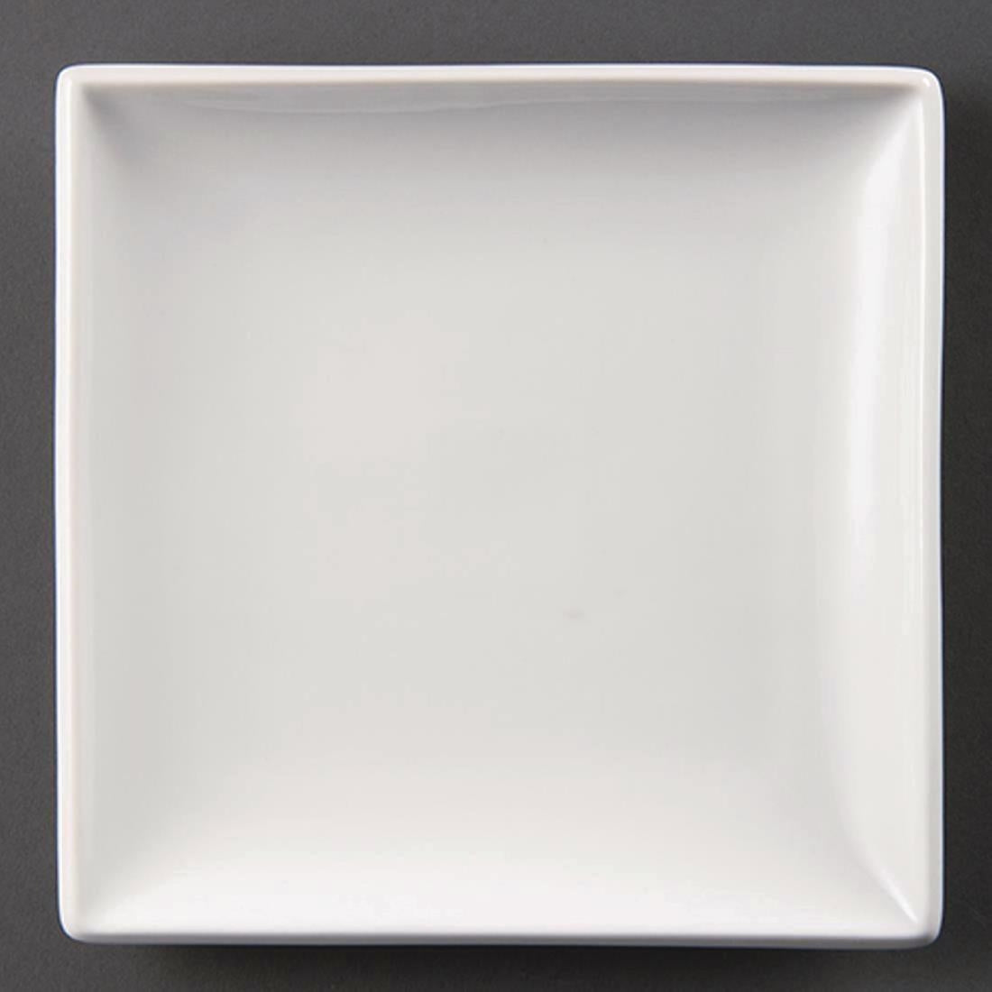 U156 Olympia Whiteware Square Plates 295mm (Pack of 6)