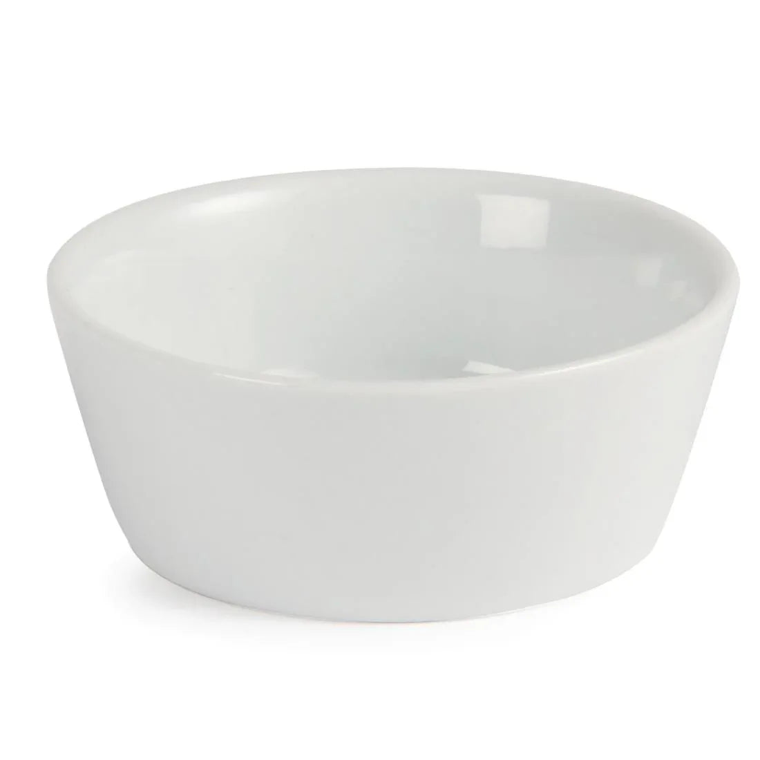 U162 Olympia Whiteware Sloping Edge Bowls 90mm (Pack of 12) - JD Catering Equipment Solutions Ltd