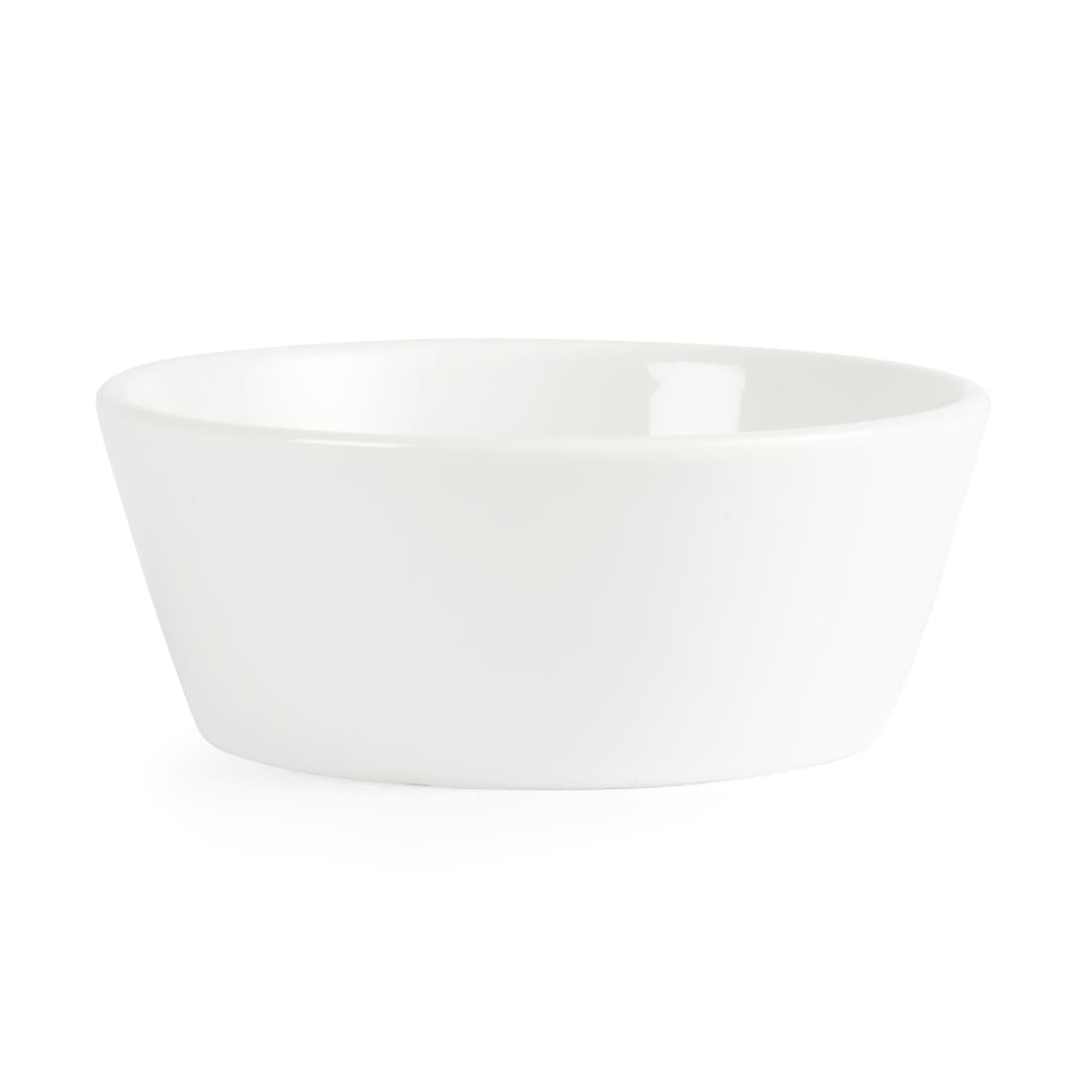 U163 Olympia Whiteware Sloping Edge Bowls 120mm (Pack of 12)