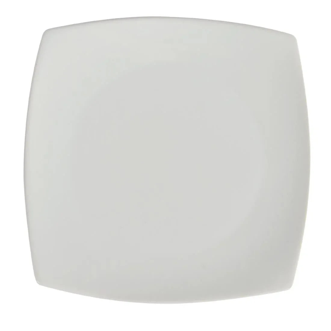 U169 Olympia Whiteware Rounded Square Plates 185mm (Pack of 12) - JD Catering Equipment Solutions Ltd