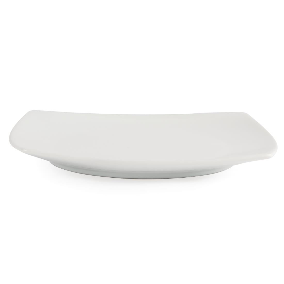 U169 Olympia Whiteware Rounded Square Plates 185mm (Pack of 12)