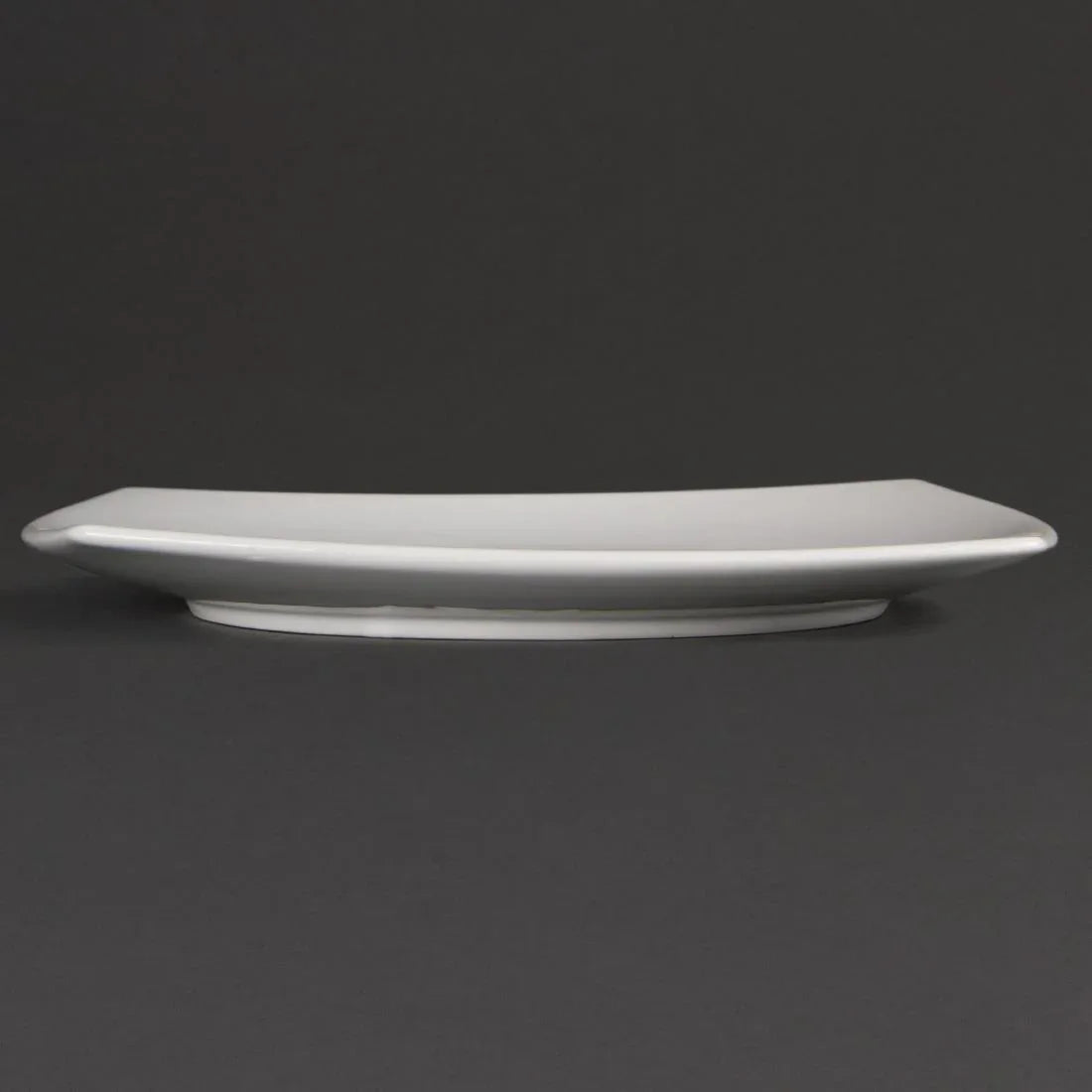 U172 Olympia Whiteware Rounded Square Plates 305mm (Pack of 6) - JD Catering Equipment Solutions Ltd