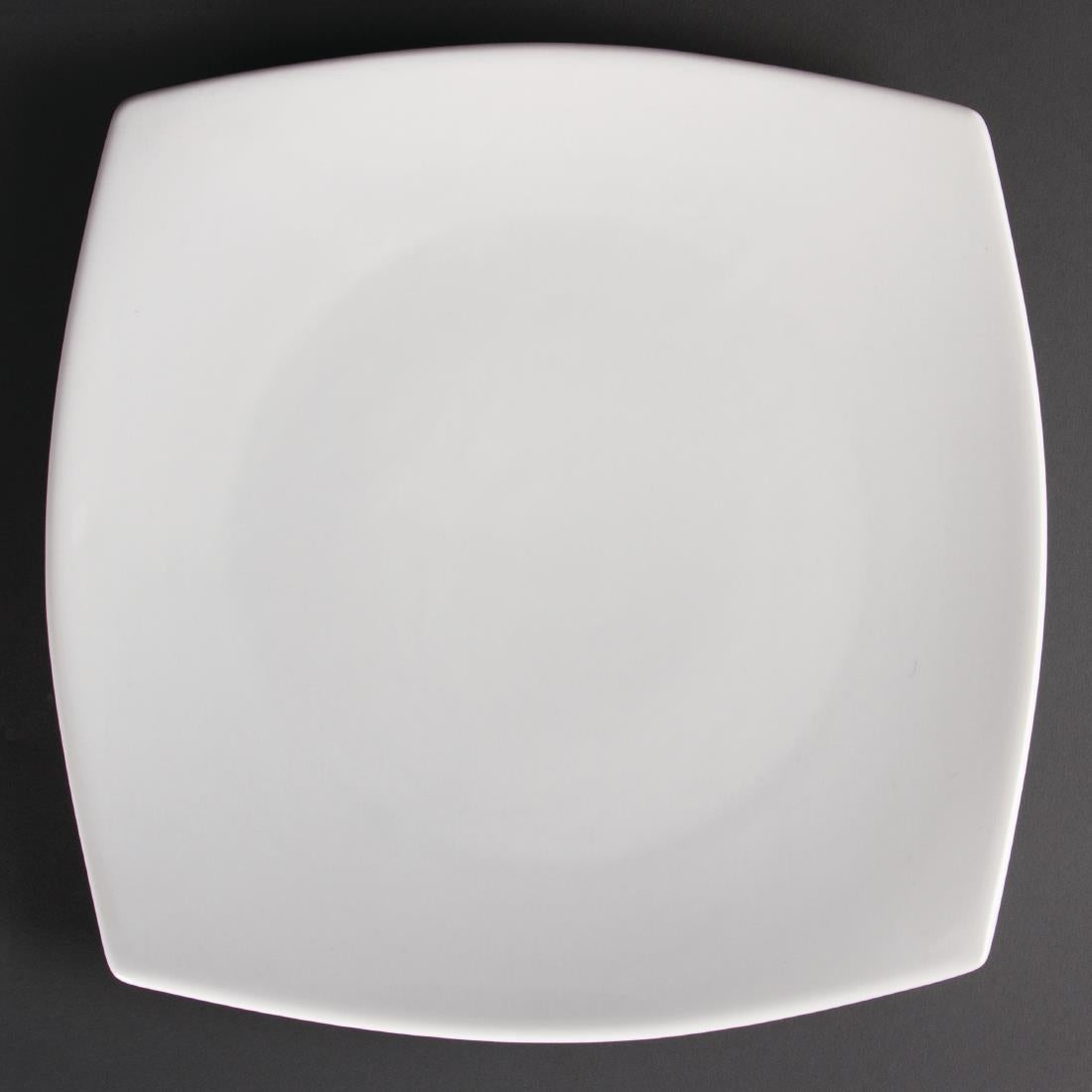 U172 Olympia Whiteware Rounded Square Plates 305mm (Pack of 6)