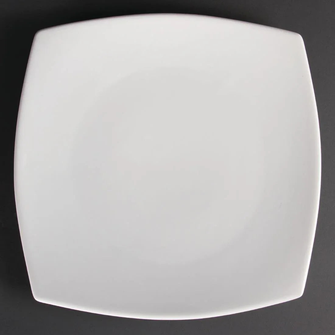 U172 Olympia Whiteware Rounded Square Plates 305mm (Pack of 6) - JD Catering Equipment Solutions Ltd