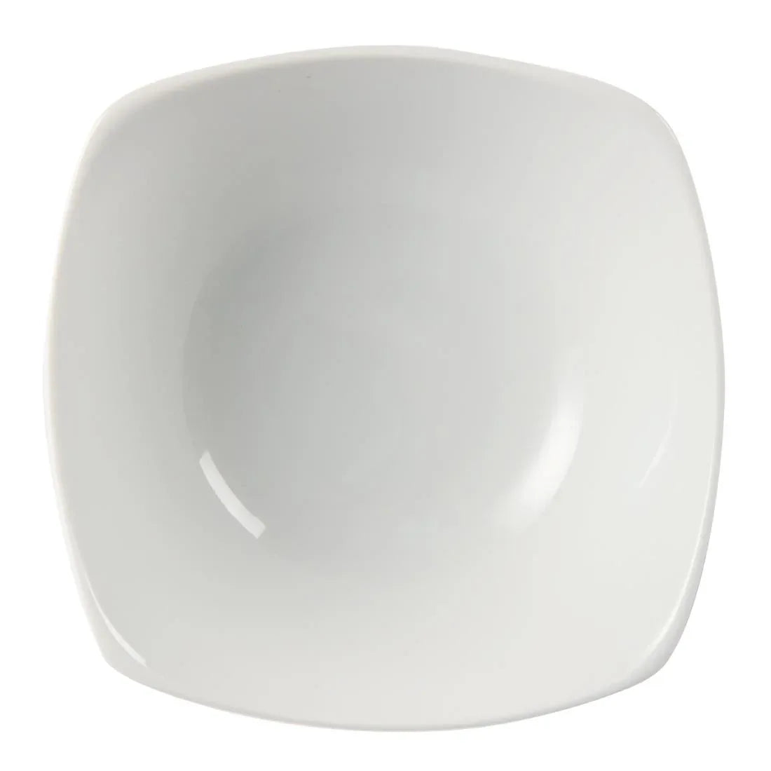 U173 Olympia Whiteware Rounded Square Bowls 140mm (Pack of 12) - JD Catering Equipment Solutions Ltd