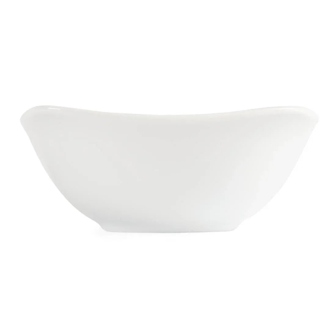 U173 Olympia Whiteware Rounded Square Bowls 140mm (Pack of 12) - JD Catering Equipment Solutions Ltd
