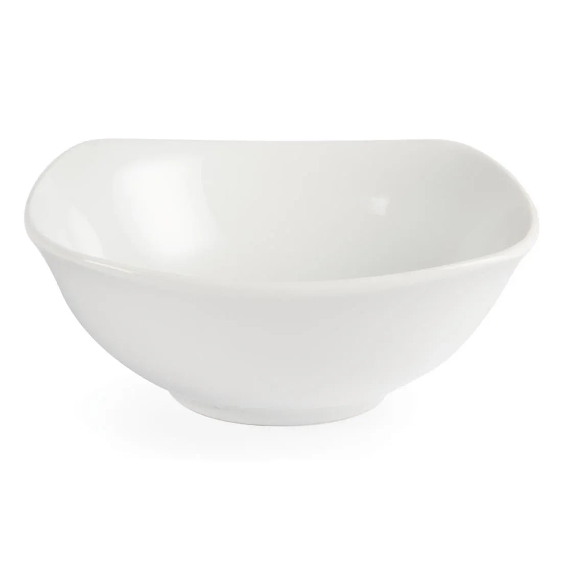 U174 Olympia Whiteware Rounded Square Bowls 180mm (Pack of 12) - JD Catering Equipment Solutions Ltd