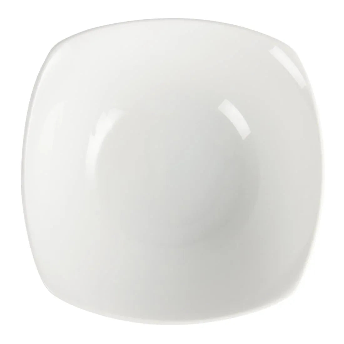 U174 Olympia Whiteware Rounded Square Bowls 180mm (Pack of 12) - JD Catering Equipment Solutions Ltd