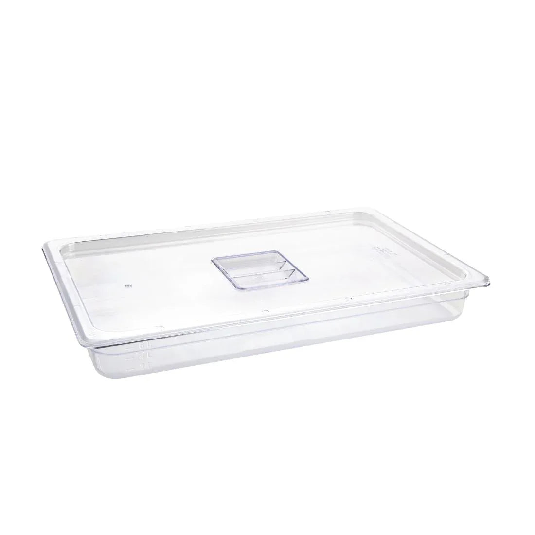 U224 Vogue Polycarbonate 1/1 Gastronorm Container 65mm Clear - JD Catering Equipment Solutions Ltd