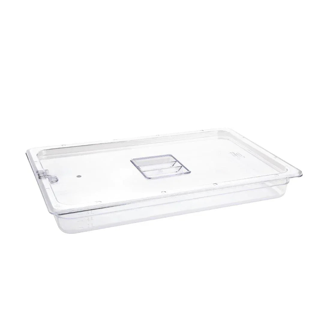U224 Vogue Polycarbonate 1/1 Gastronorm Container 65mm Clear - JD Catering Equipment Solutions Ltd